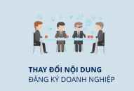 Thay đổi nội dung đăng ký kinh doanh của công ty cổ phần tại Vĩnh Yên